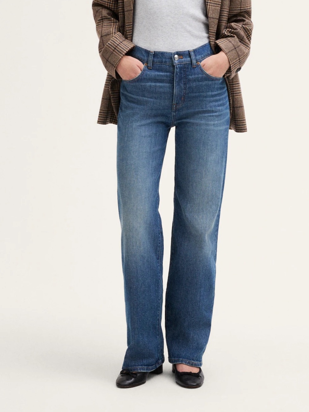 MADEWELL THE PERFECT VINTAGE PREPPY JEANS PICKAWAY WASH HIGH WAIST SIZE 32